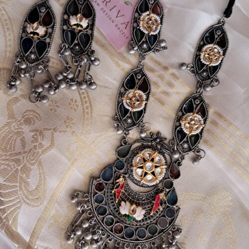SHAMI pachi kundan Necklace