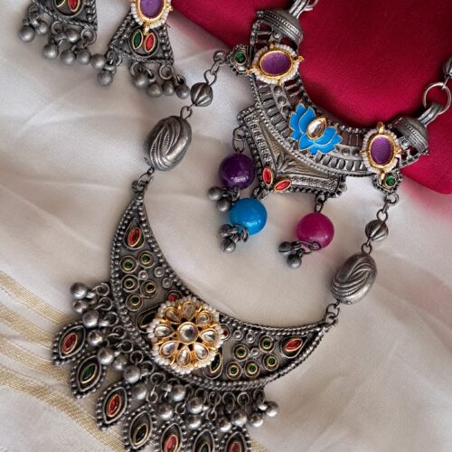 GANGA pachi kundan Necklace