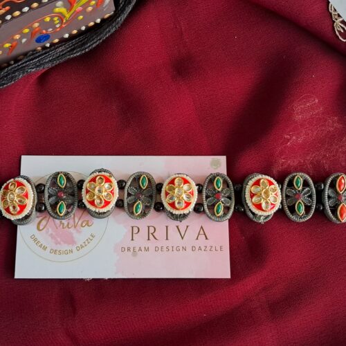 JARITA pachi kundan Necklace