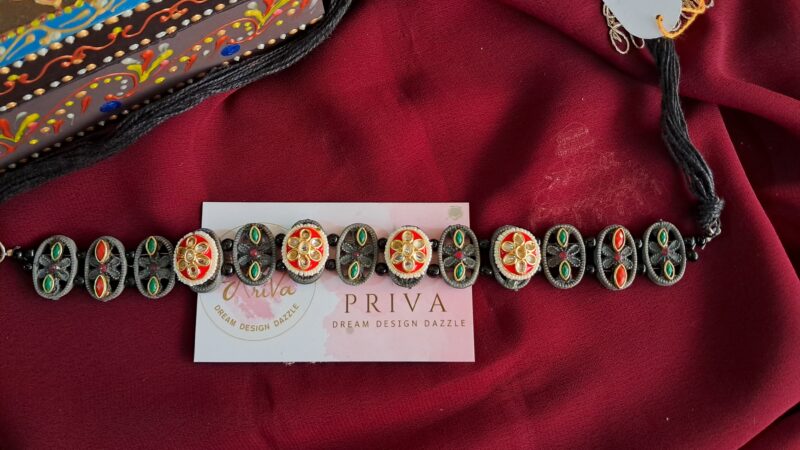 JARITA pachi kundan Necklace