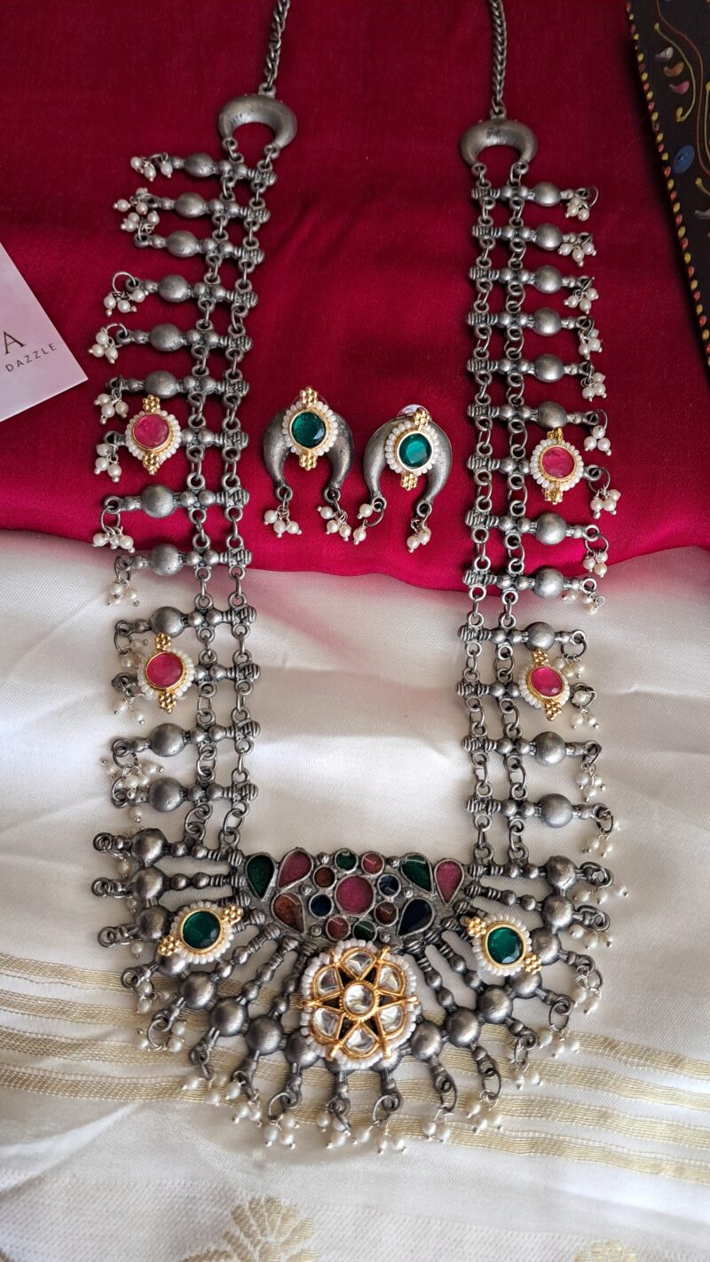Vandiyur pachhi kundan Necklace - Image 2