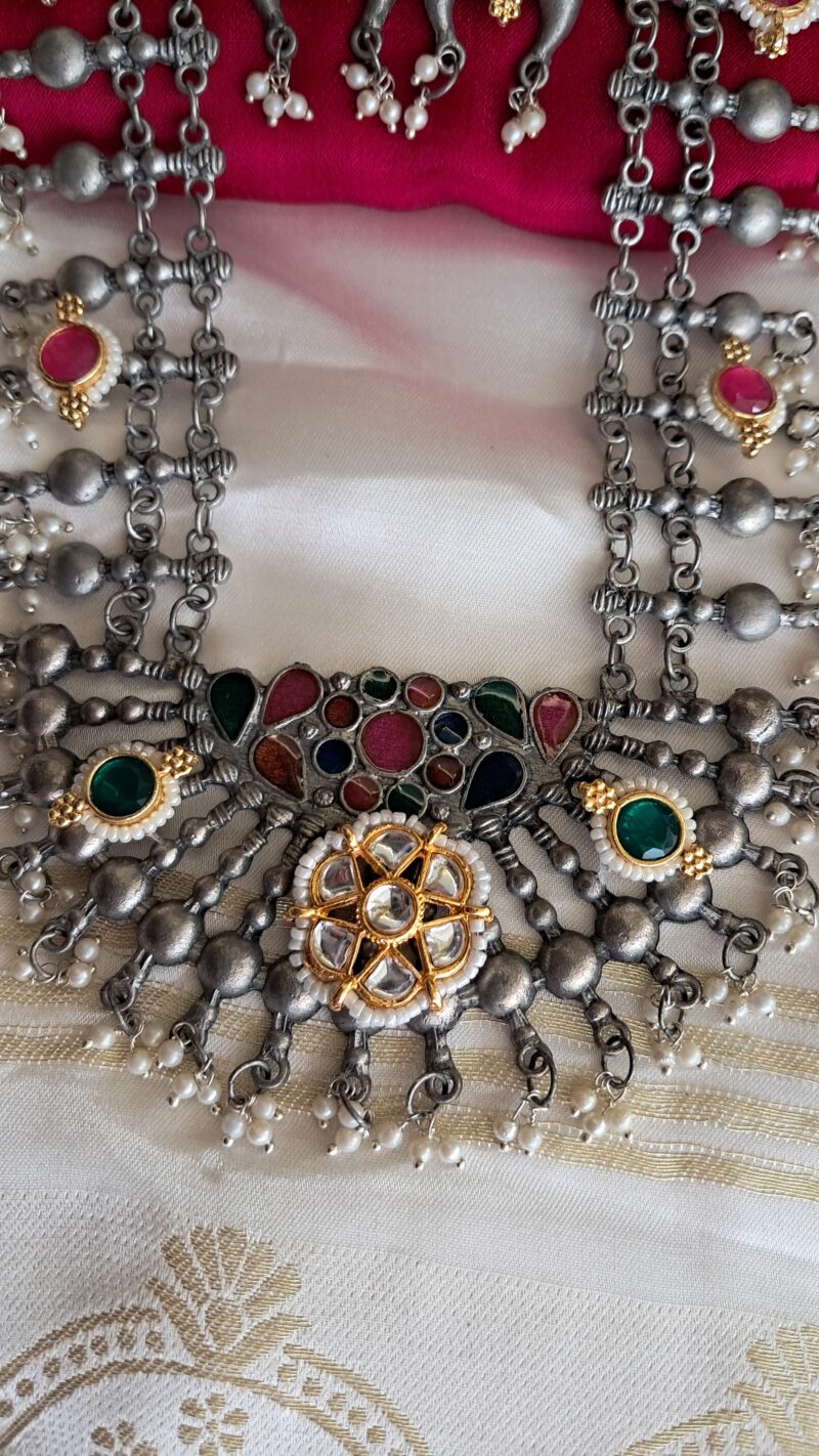Vandiyur pachhi kundan Necklace - Image 3