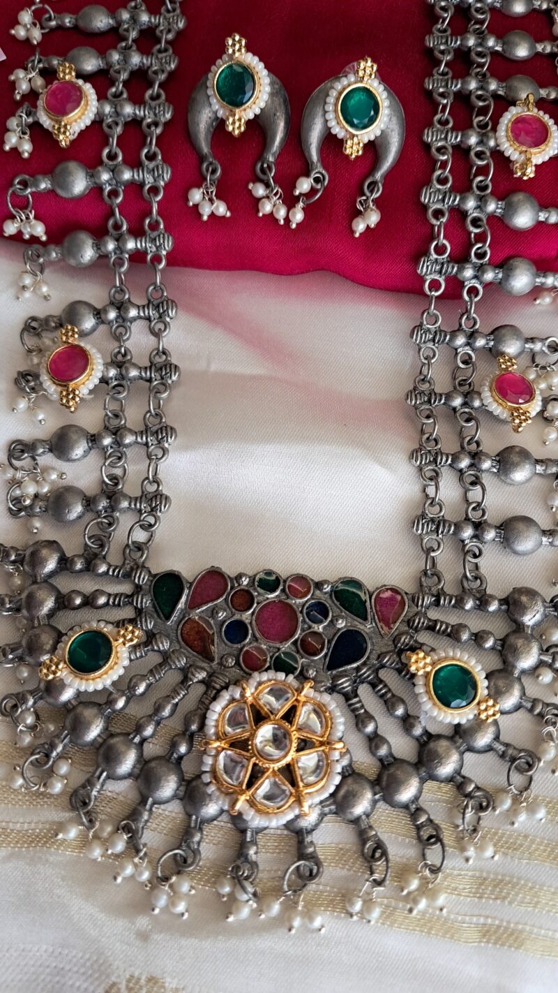 Vandiyur pachhi kundan Necklace