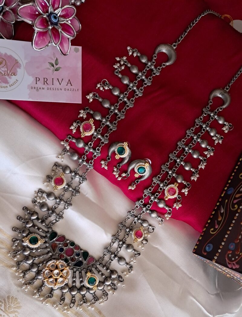 Vandiyur pachhi kundan Necklace - Image 4