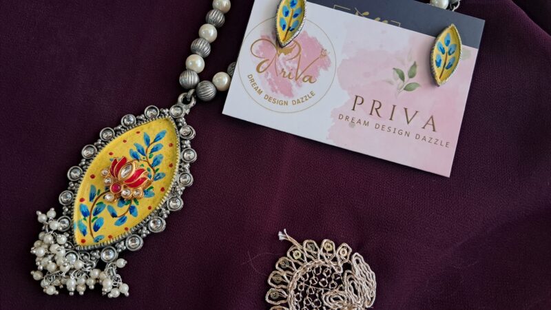 GUNIKA pachi kundan Necklace - Image 2