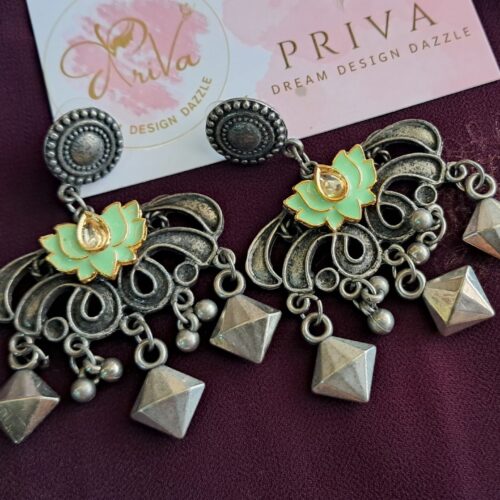 KAMAKHYA PACHI KUNDAN EARRINGS