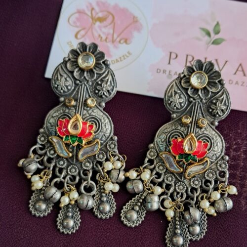 SRIDEVI PACHI KUNDAN EARRINGS