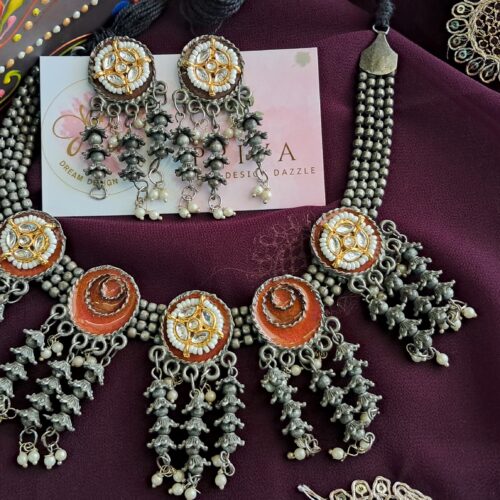 GIRISHA PACHI KUNDAN NECKLAE