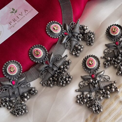 Alagi pachhi kundan Necklace