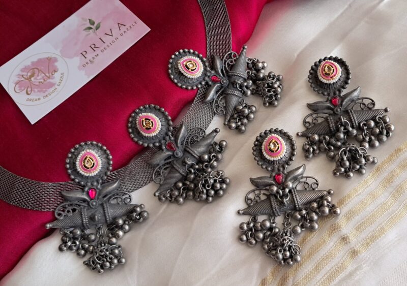 Alagi pachhi kundan Necklace