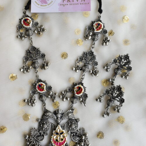 Bhrithi pachi kundan Necklace