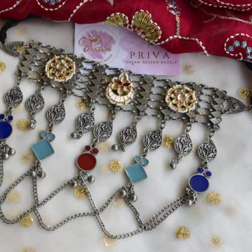 Lirthika pachi kundan Necklace.