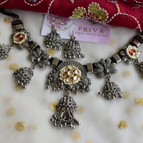 SHRUTIKA PACHI KUNDAN NECKLACE