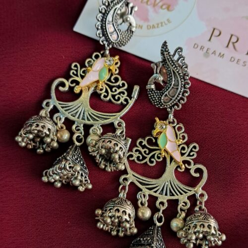 VIYUSHII  PACHI KUNDAN EARRINGS