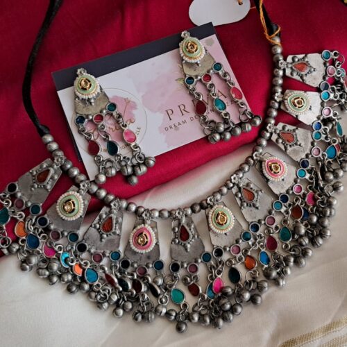 Survika pachhi kundan Necklace