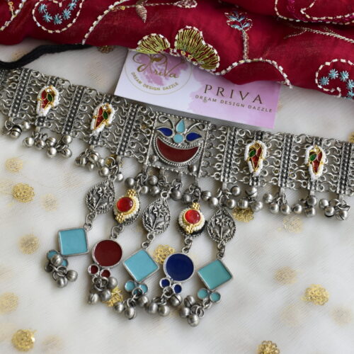 SRISHA pachi kundan Necklace