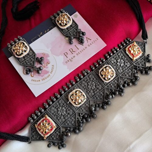 Aera pachi kundan NECKLACE