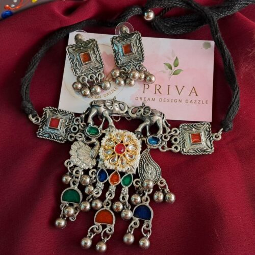 Kija pachi kundan NECKLACE