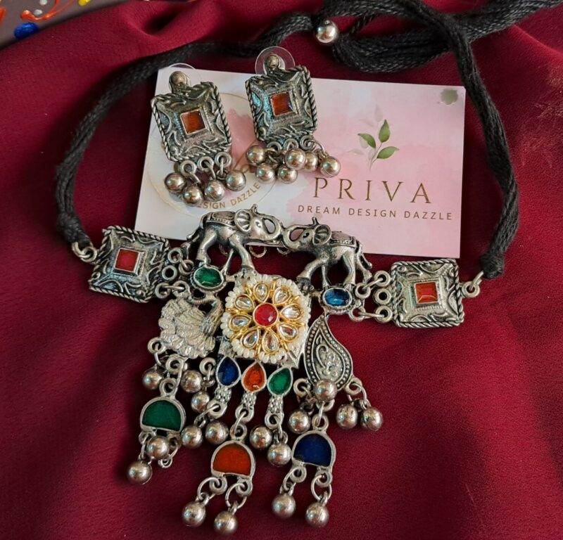 Kija pachi kundan NECKLACE