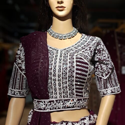 SAREE CONCEPT CHOLI PURPLE