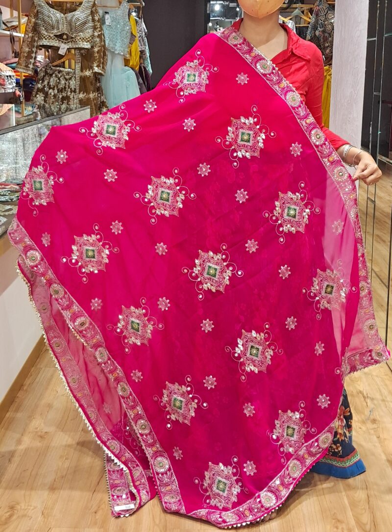 VINTAGE DUPATTA -PINK - Image 2