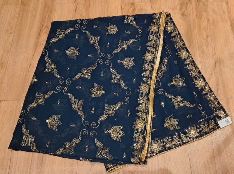 VINTAGE DUPATTA - BLUE - Image 3