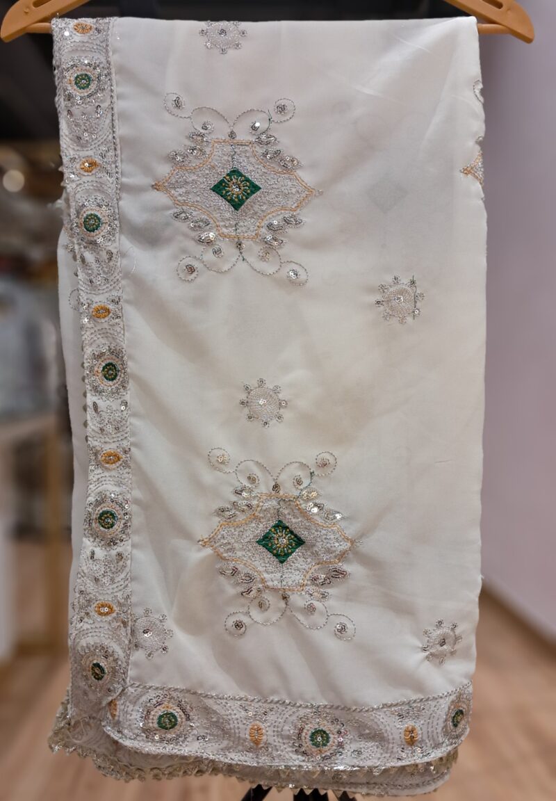 VINTAGE DUPATTA WHITE