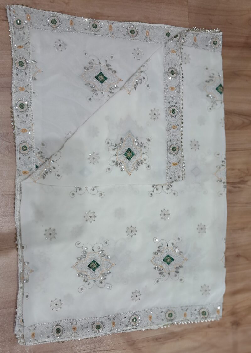 VINTAGE DUPATTA WHITE - Image 3