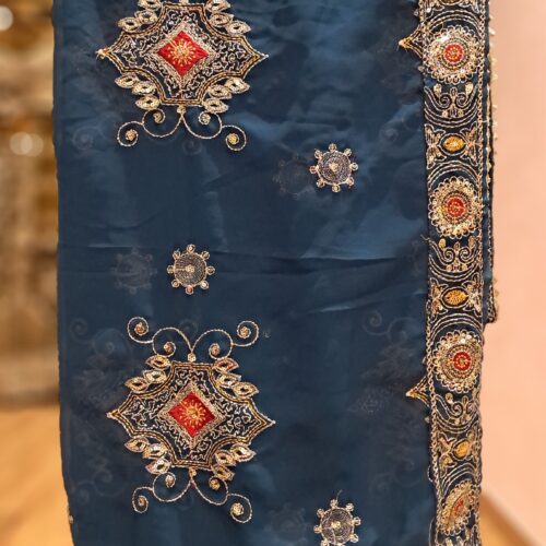 VINTAGE DUPATTA RAMA BLUE