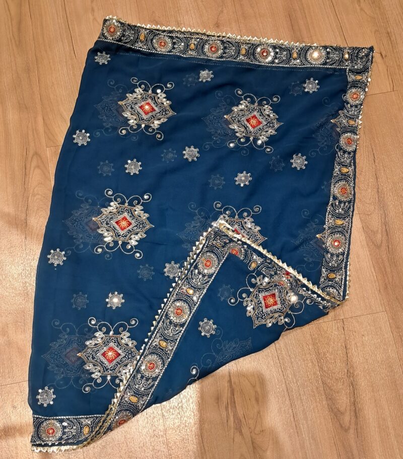 VINTAGE DUPATTA RAMA BLUE - Image 3