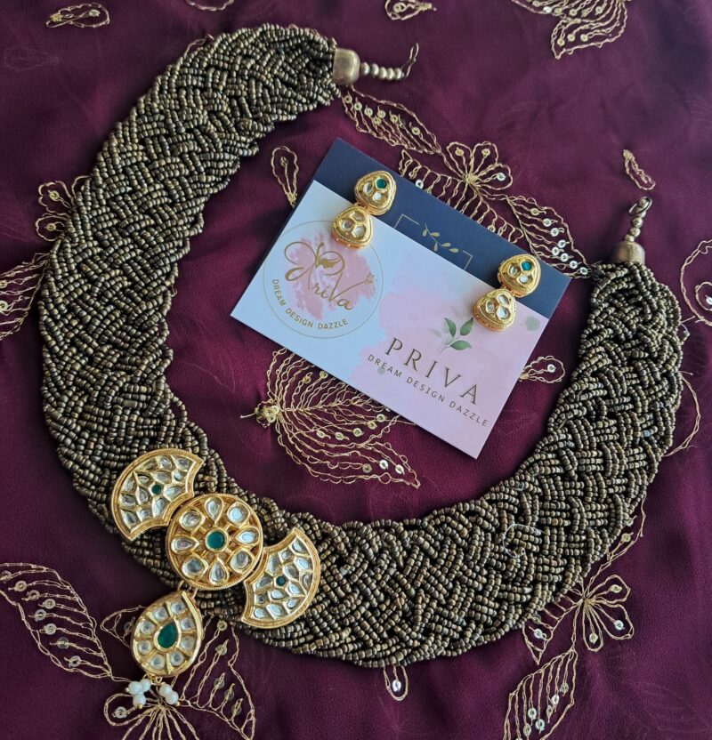 Jiya PACHI KUNDAN NECKLACE - Image 2