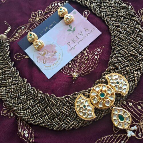 Jiya PACHI KUNDAN NECKLACE