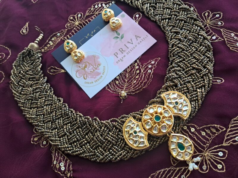 Jiya PACHI KUNDAN NECKLACE