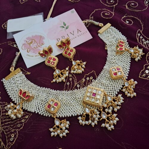 Rudram PACHI KUNDAN NECKLACE