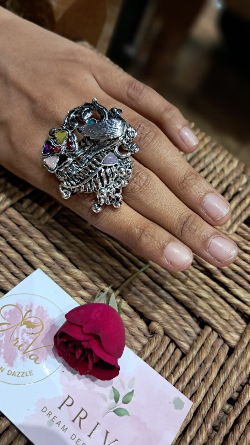 Manika OXIDISED ring - Image 2