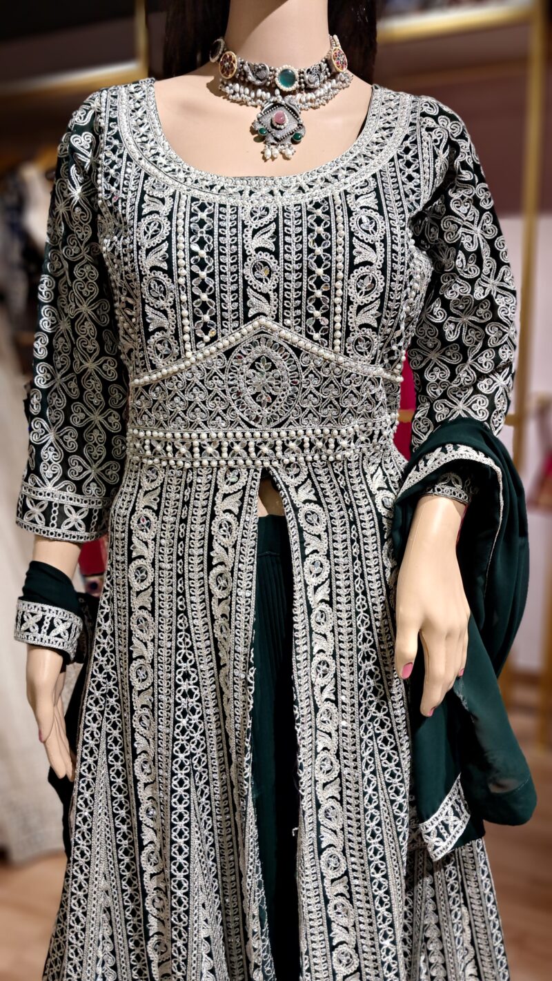Sequin Embroidered Georgette Anarkali Set