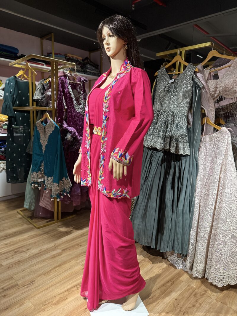 Indo western saree - Image 3