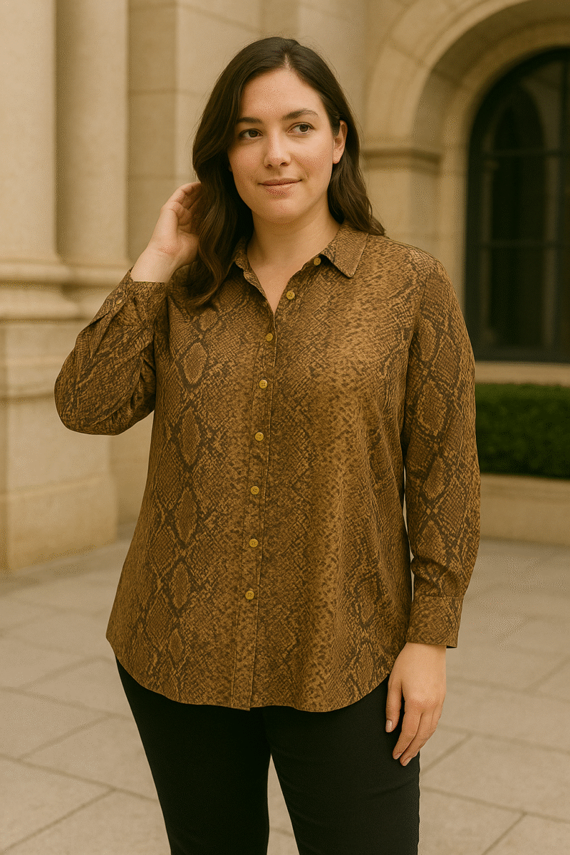 ANIMAL PRINT WOMEN TOP