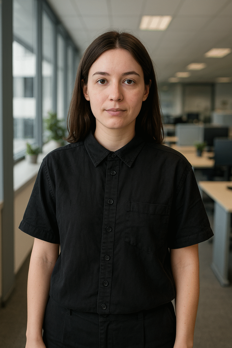 BLACK Short Sleeves Shirt