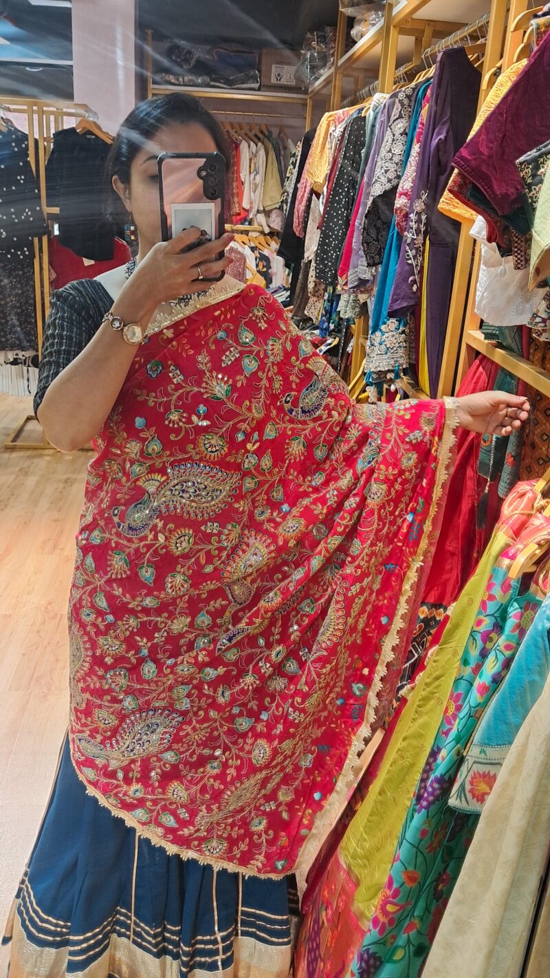 DESIDNER PINK DUPATTA 7 - Image 3