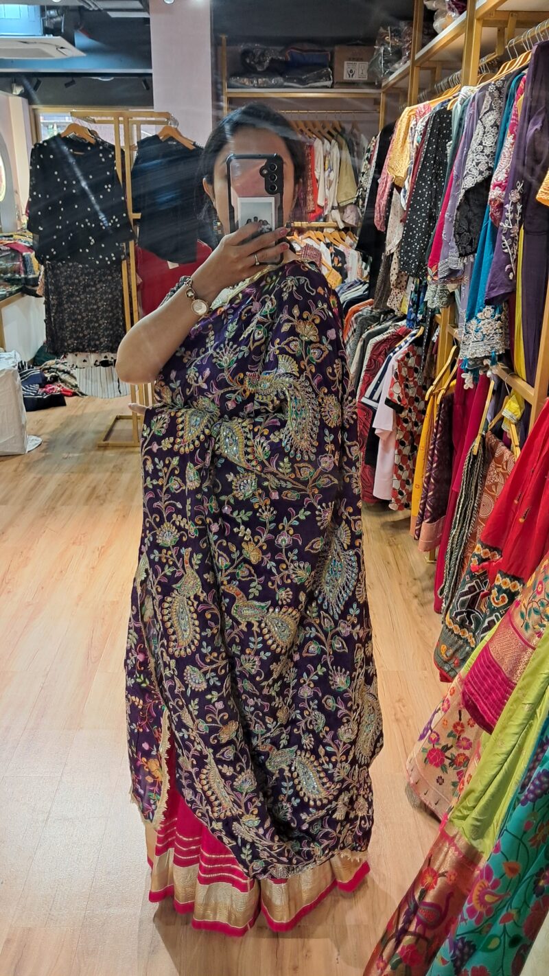 PEACOCK EMBROIDERY DUPATTA - Image 4