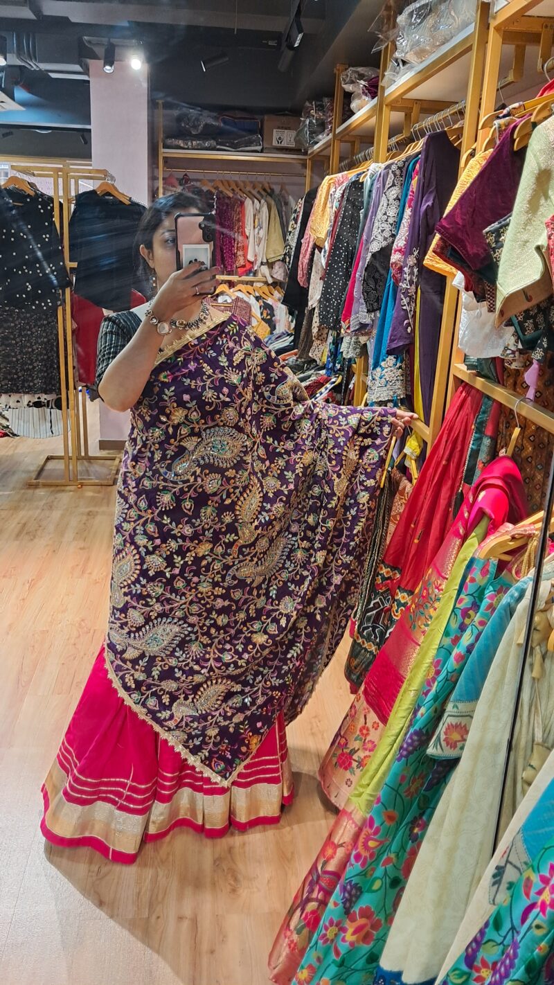 PEACOCK EMBROIDERY DUPATTA - Image 5