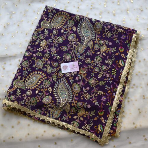 PEACOCK EMBROIDERY DUPATTA