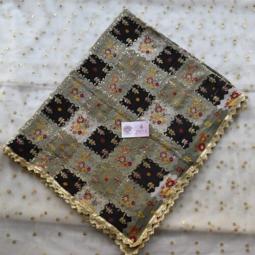 BOX POSITION  BLACK PRINT DUPATTA