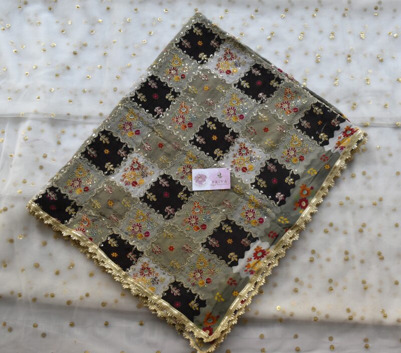 BOX POSITION  BLACK PRINT DUPATTA